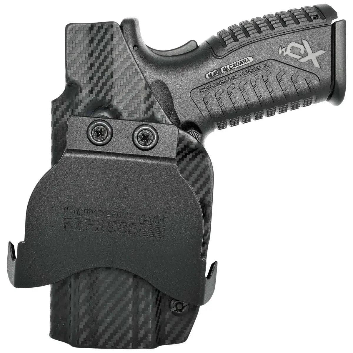 Springfield XDM Paddle Holster Carbon Fiber Black / Right Hand by Rounded Gear