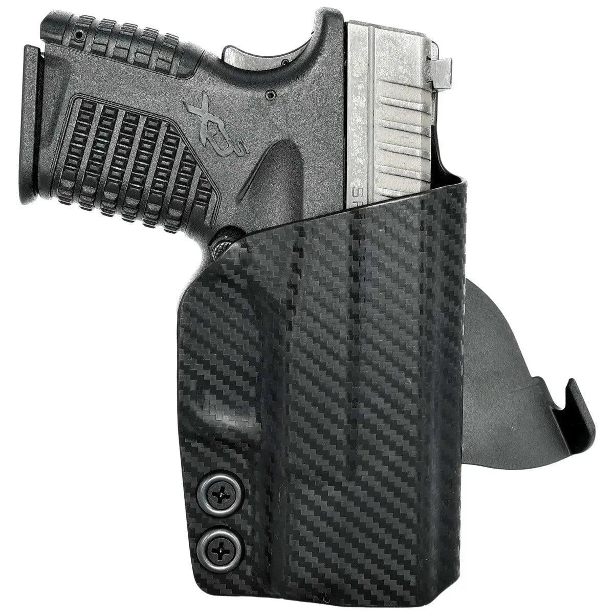 Springfield XDS Paddle Holster Carbon Fiber Black / Right Hand by Rounded Gear