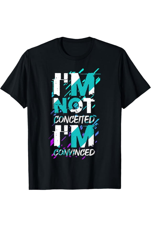 Conceited T-ShirtMen and women can wear, black T-shirts, gifts. Age: M,L，XL 2XL, 3XL, 301XL