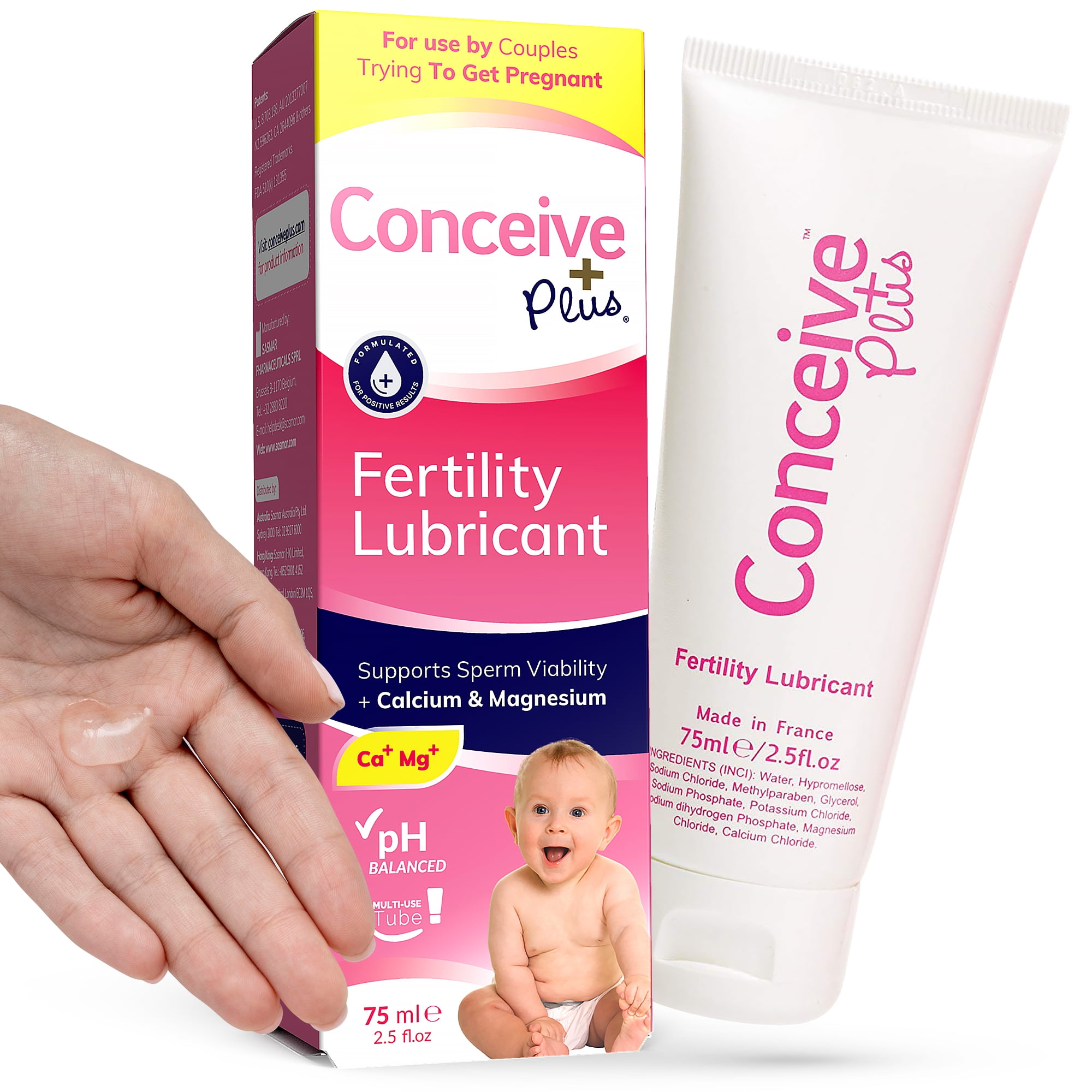 Conceive Plus Fertility Lubricant, For Couples Trying To Conceive, Multi-Use Tube - 2.5 oz.