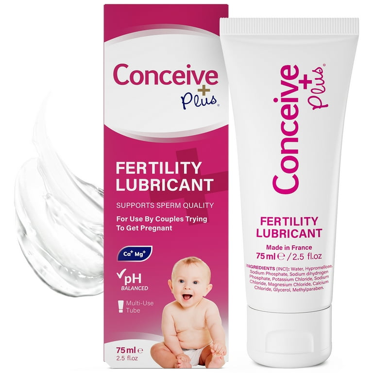 Conceive Plus Fertility Lubricant, Fertility Personal Lubricant Formula for  Couples Trying to Conceive, Multi-Use Tube 2.5 fl.oz. HSA/FSA Eligible