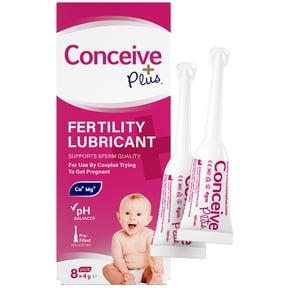 Conceive Plus Fertility Lubricant | Pre-Filled Vaginal Moisturizer Applicators | for Trying-to-Conceive Couples Lubricant | 8ct