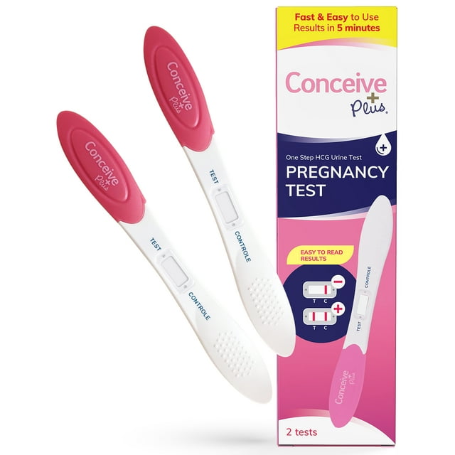 Conceive Plus Pregnancy Test 2Pack Early Detection Pregnancy Test