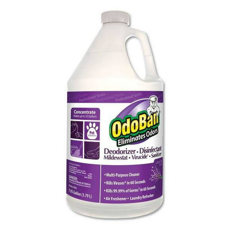 Concentrate Odor Eliminator and Disinfectant, Lavender Scent, 1 gal Bottle, 4/Carton Concentrate Odor Eliminator and Disinfectant, Lavender Scent, 1 gal Bottle, 4/Carton