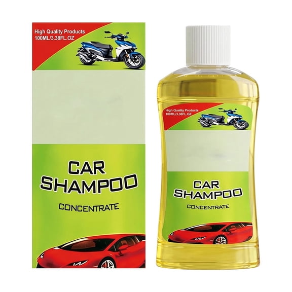 Concentrated Car Wash Shampoo 100ml Gentle Auto Cleaning Soap For Vehicle Motorcycle Automotive Exterior Washing Safe For Paint