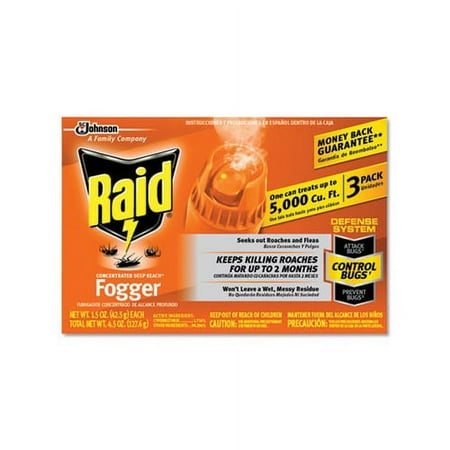 Concentrated Deep Reach Fogger 1.5 oz Aerosol Can, 3/Pack, 12 Packs/Carton