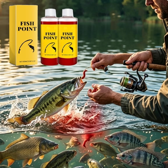 Concentrated Fish Attractant Liquid – 100ml Scent Spray for Trout, Panfish & More, Enhances Bait Scent & Improves Fish Bite Response