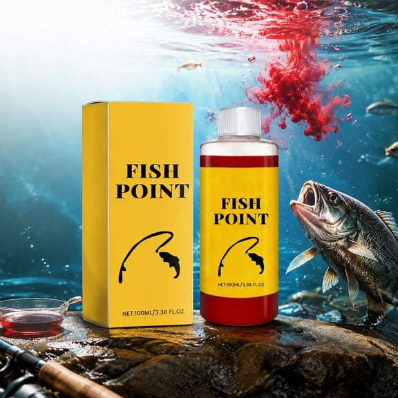 Concentrated Fish Attractant Liquid –Fast-Acting Red Worm Formula,Fish Attractant for Trout, Panfish and More