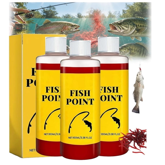 Concentrated Fish Attractant Liquid,Red Worm Liquid Spray for Freshwater Fishing,Enhances Scent & Improves Bite