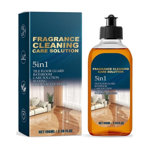 Concentrated Floor Cleaner, Multi Surface Floor Cleaner Solution for Tile and Wood Floors, Deep Cleans Stains Adds Shine Leaves Fresh Scent, Easy to Use, Household Cleaning Supplies