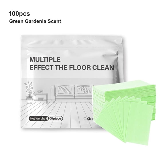Concentrated Floor Cleaning Sheets, Dissolvable Multi-Surface Cleaner Tablets for Tile, Wood & Marble, 100-Pack Eco-Friendly Floor Mopping Solution with Natural Scents