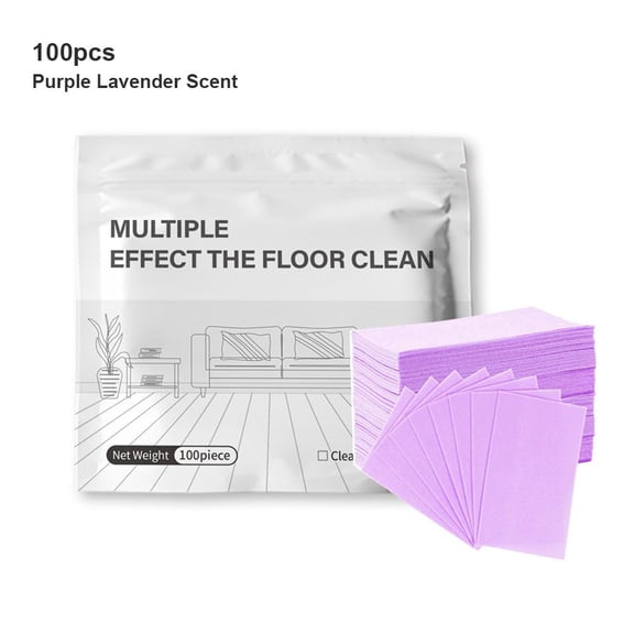 Concentrated Floor Cleaning Sheets, Dissolvable Multi-Surface Cleaner Tablets for Tile, Wood & Marble, 100-Pack Eco-Friendly Floor Mopping Solution with Natural Scents