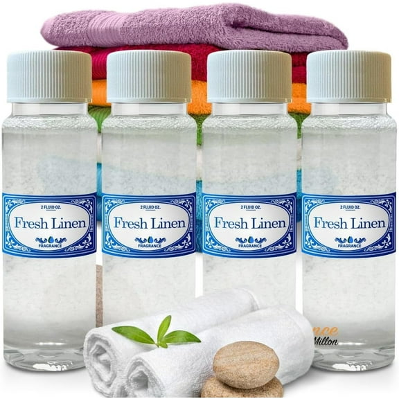 Fresh Linen Rainbow Vacuum Fragrance  2.0 fl oz 4 Pack for Use in Water Vacuums