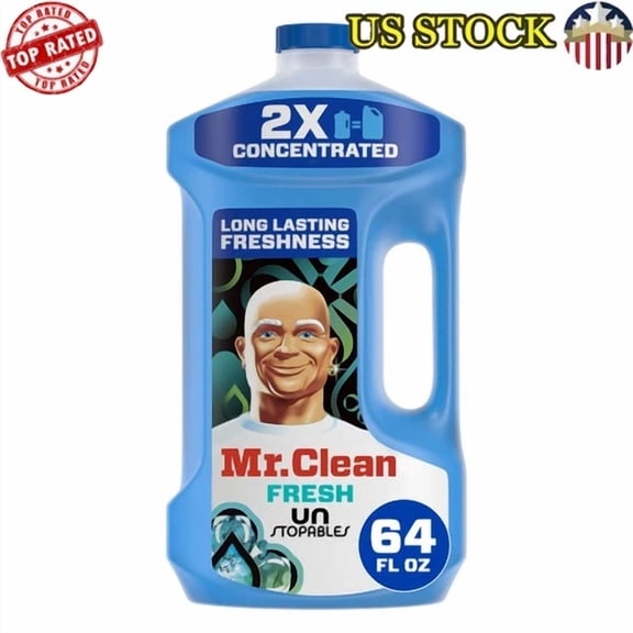 Concentrated Multi Surface Cleaner All Purpose Powerful Fresh Scent 64 Fl Oz New