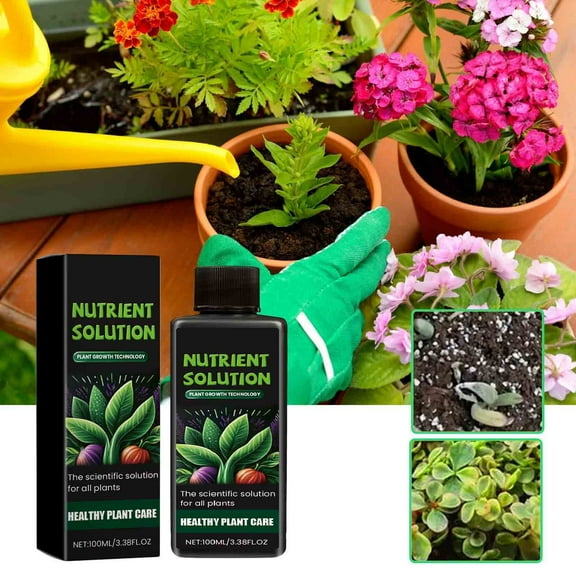 Concentrated Plant Rooting Hormone Solution 100ml Root Growth Accelerator for Cuttings Transplants Flower Potted Plants Indoor Outdoor Use with Precision Dropper Easy Application