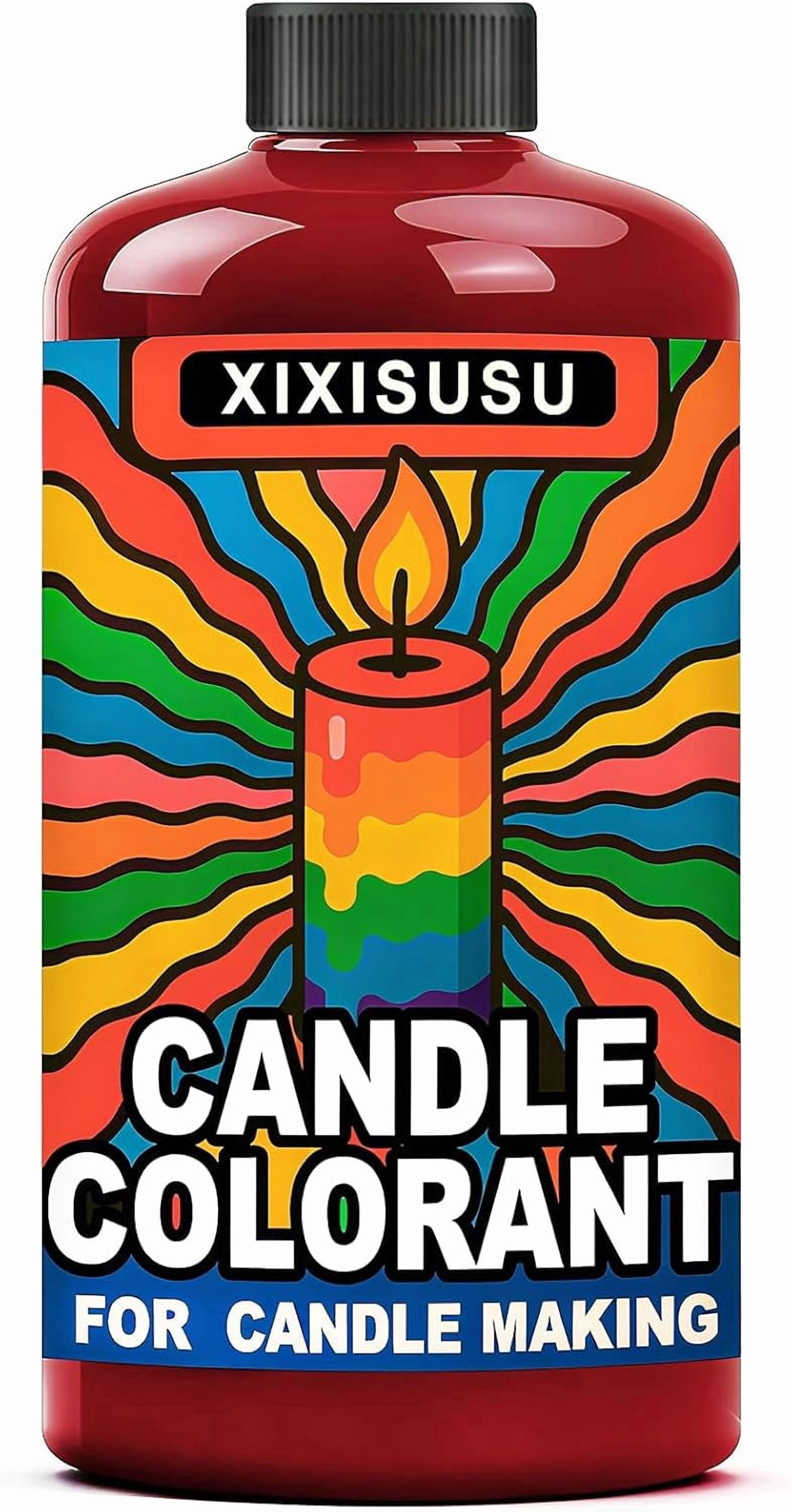 Concentrated Red Candle Color Dye - 10 fl oz Bottle for Vibrant Candle Color Dye for Soy Wax, Beeswax, Candle Making - Deep, Rich Tones Achieved with Only a Few Drops! (Red, 10 Fl.Oz)