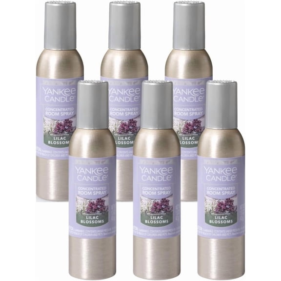 Concentrated Room Spray, Lilac Blossoms, Odor Neutralizing Aerosol for Home and Bathroom, Instant Long-Lasting Floral Fragrance, 1.5 Ounce (Pack of 6)