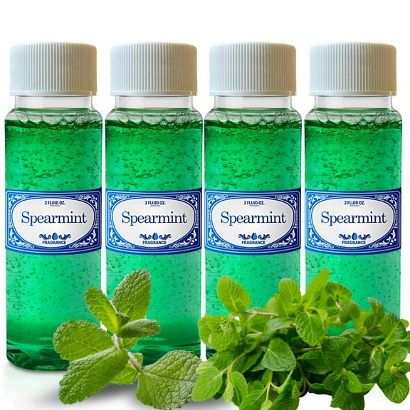 Concentrated Spearmint 2.0 fl oz Fragrances 4 Pack, scented oils for Use in Water Vacuums Like Hyla, Rainbow, Sirena, Diffusers, Aromatherapy, Rainmate