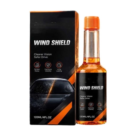 Concentrated Windshield Washer Fluid, 4.1 Fl Oz Car Glass Cleaner Liquid for Streak Free Auto Windows