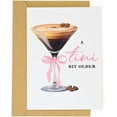 thumbnail image 1 of Concentrated coffee martini birthday card - funny coffee and cocktail greeting card, suitable for women, best friends, sisters, daughters, wives - slightly older birthday gifts 21 years, 25 years, 30, 1 of 4