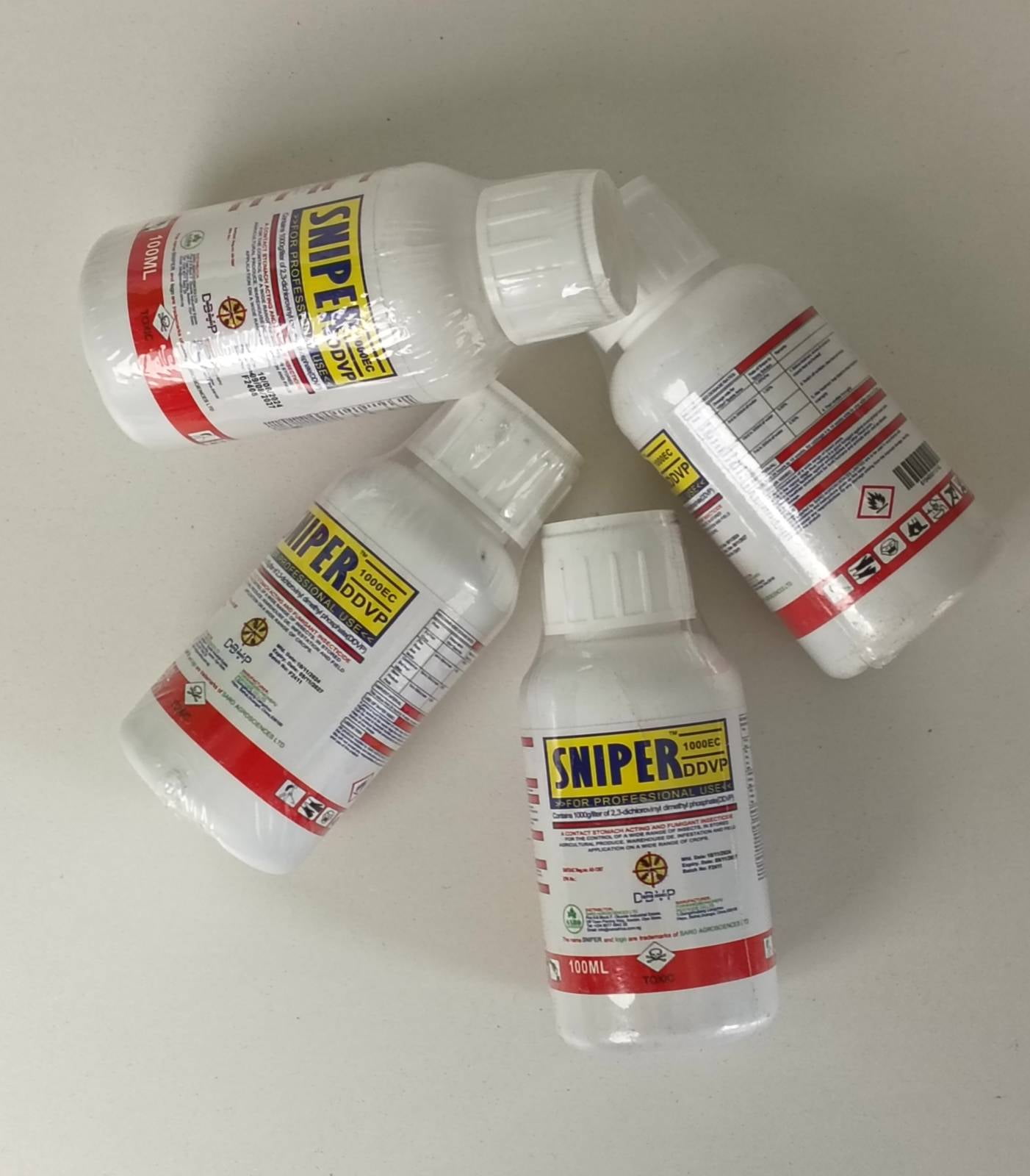 Concentrated insecticide, 100ml converted into 60lb insecticide spray ...