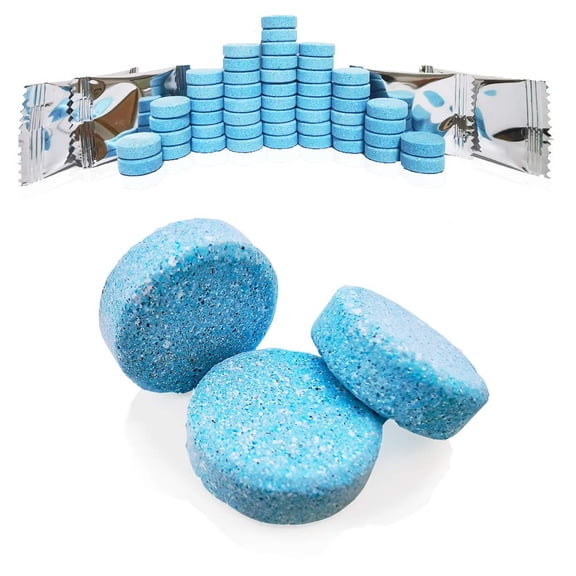 Concentrated windshield washer fluid tablets for convenient dilution and use