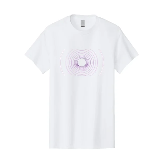 Concentric-Circles-1 Mens Graphic Tee, 100% Cotton, Casual Summer Wear