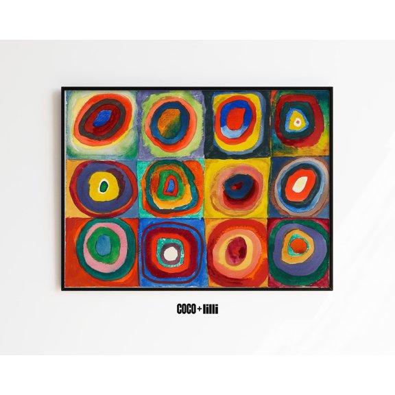 Concentric Circles Bold Wall Art Interior Gallery Display Accent Collection Statement Style Scene