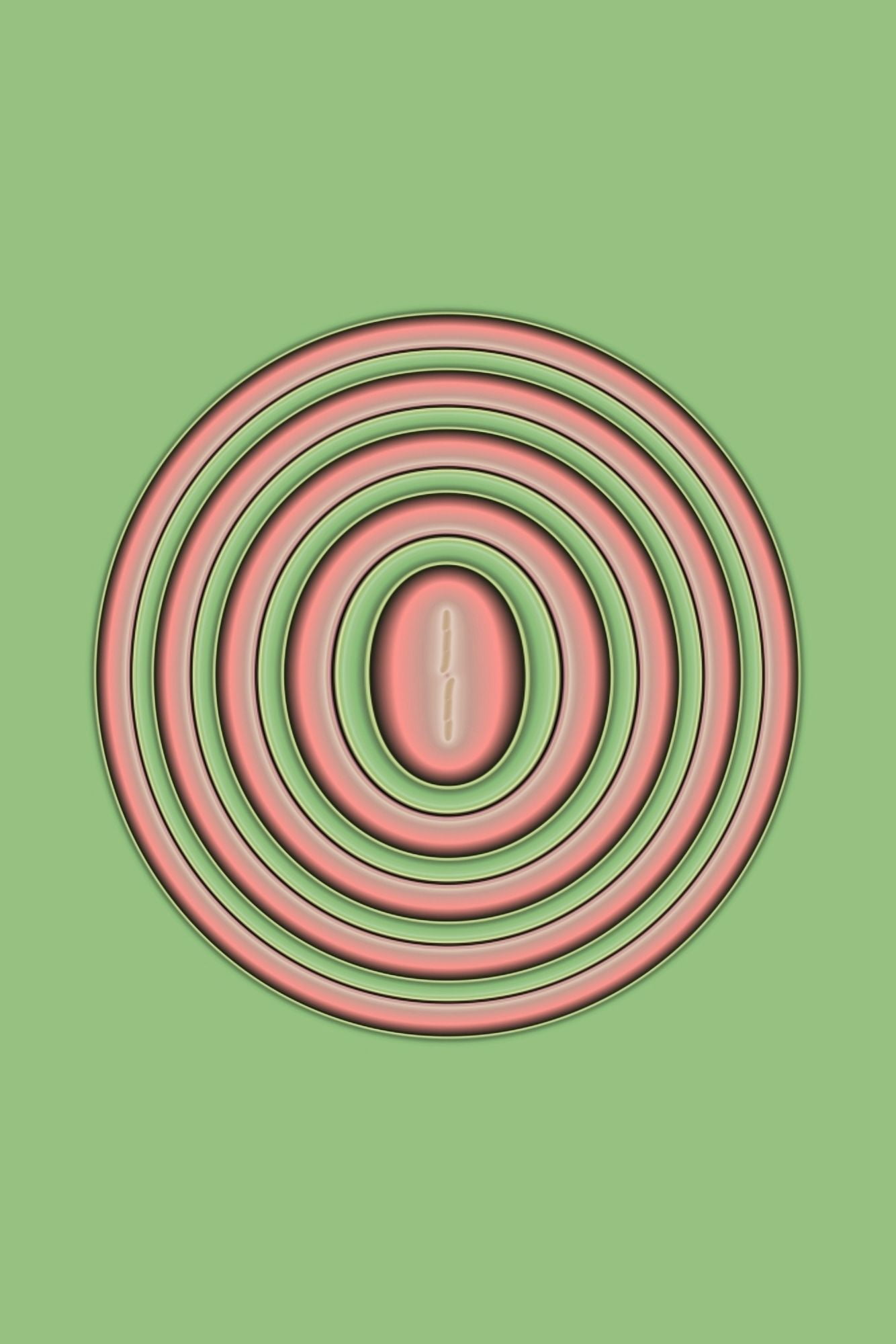 Concentric Circles Canvas Art - Paul Sale Design Pics (26 x 38)