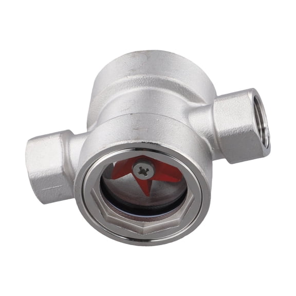 Concentric Water Flow Indicator With Visual Impeller, 304 Stainless Steel Pipeline Monitoring Sight Glass For Industrial Systems, DN8-DN25, 1.6 MPa(DN15)