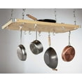 thumbnail image 1 of concept housewares pot rack natural colored rectangular, natural, 36 inch, 1 of 3