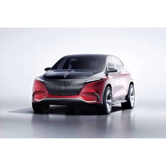 Concept Mercedes-Maybach EQS Art Wall Decor - 12x18 Inch Laminated Poster - Stunning Detail and Bold Colors