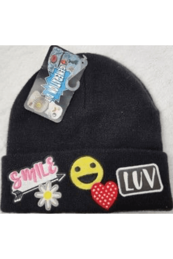 Concept One - Generation DIY Beanie, Black with Patches