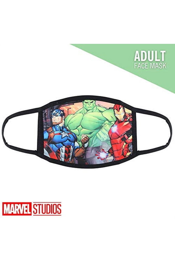 Concept One Marvel Avengers Captain America Cloth Face Mask, Officially Licensed, Washable, Kids