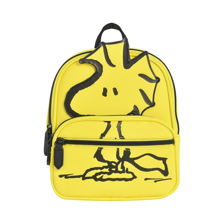 Concept One Peanuts Mini Backpack Small Travel Bag for Men and Women Woodstock 9 Inch