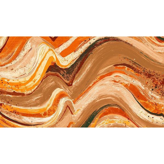 Concept Orange Abstract Poster Print by Patricia Pinto