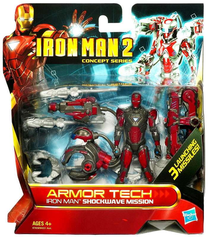 Concept Series Armor Tech Iron Man Shockwave Mission Action Figure