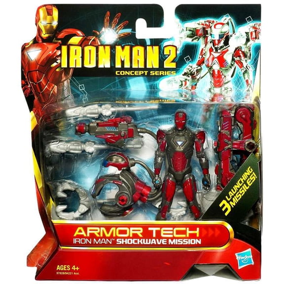 Concept Series Armor Tech Iron Man Shockwave Mission Action Figure