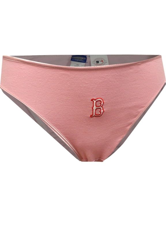 Concept Sports Womens Embroidered Monogrammed B for Boston Baesball Pink Ladies Panty (X-Large)