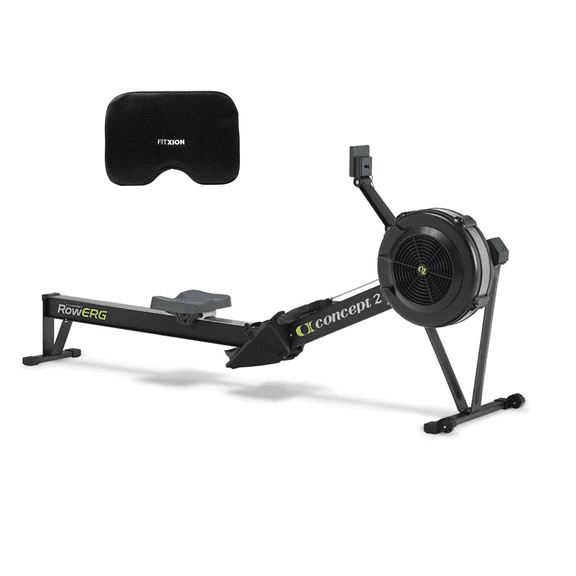 Concept2 RowErg Indoor Rowing Machine - PM5 Monitor, Device Holder, Adjustable Air Resistance, Easy Storage with FitXion Seat Cushion