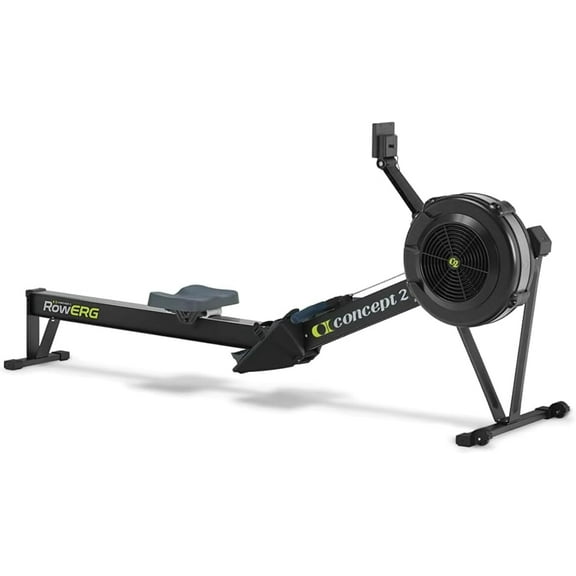 Concept2 RowErg Model D Indoor Rowing Machine - PM5 Monitor, Device Holder, Adjustable Air Resistance, Easy Storage with Black Sweat Towel