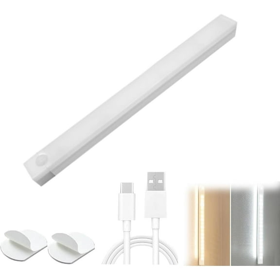 Conceptan Smart Sensor LED Lights, Magnetic Rechargeable Motion-Activated Lights for Cabinets, Kitchen, Stairs, Closet - 4 inch & 8 inch Options