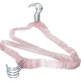 thumbnail image 1 of Concepts 15-Pack Clear Pink Glitter Acrylic Hangers with Silver Metal Hooks | Heavy-Duty, Slim & Space-Saving | Non-Slip Closet Hangers for Dresses, Shirts, Blouses & Jackets, 1 of 3