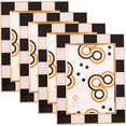 thumbnail image 1 of Concepts 5x7 Black & White Checkered Retro Gold Bordered Enameled Picture Frames with HD Clear Glass, Durable Wall or Tabletop Display Vertical/Horizontal (pack of 4), 1 of 7