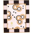 thumbnail image 1 of Concepts 8x10 Picture Frame – Black & White Checkered Retro Design with Gold Border, Enameled Finish, and HD Clear Glass. Durable frame for wall mounting or tabletop display, 1 of 7