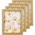 thumbnail image 1 of Concepts 8x10 Gold Picture Frames – Set of 4 Ornate Vintage Photo Frames with HD Glass, Wallhang/Tabletop Display, 1 of 12