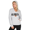 thumbnail image 1 of Men's Concepts Sport  White/Gray Oklahoma State Cowboys French Terry Striped V-Neck Pullover Hoodie, 1 of 4