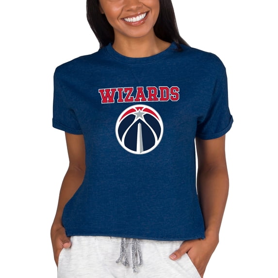 Concepts Sport Navy Washington Wizards NBA Women's Concepts Mainstream Terry SS Top