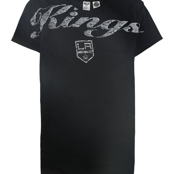 Concepts Sports Womens Kings Logo Graphic T-Shirt, Black, Medium