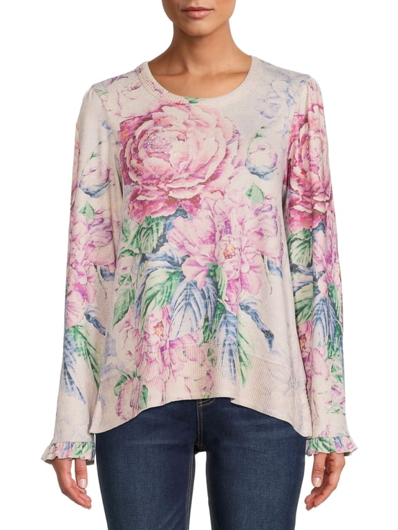 Women Puff Sleeve Sublimation Top
